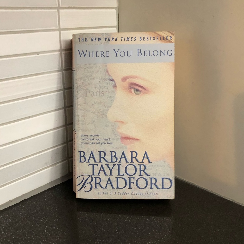 📚3/$18 Where You Belong by Barbara Taylor Bradford